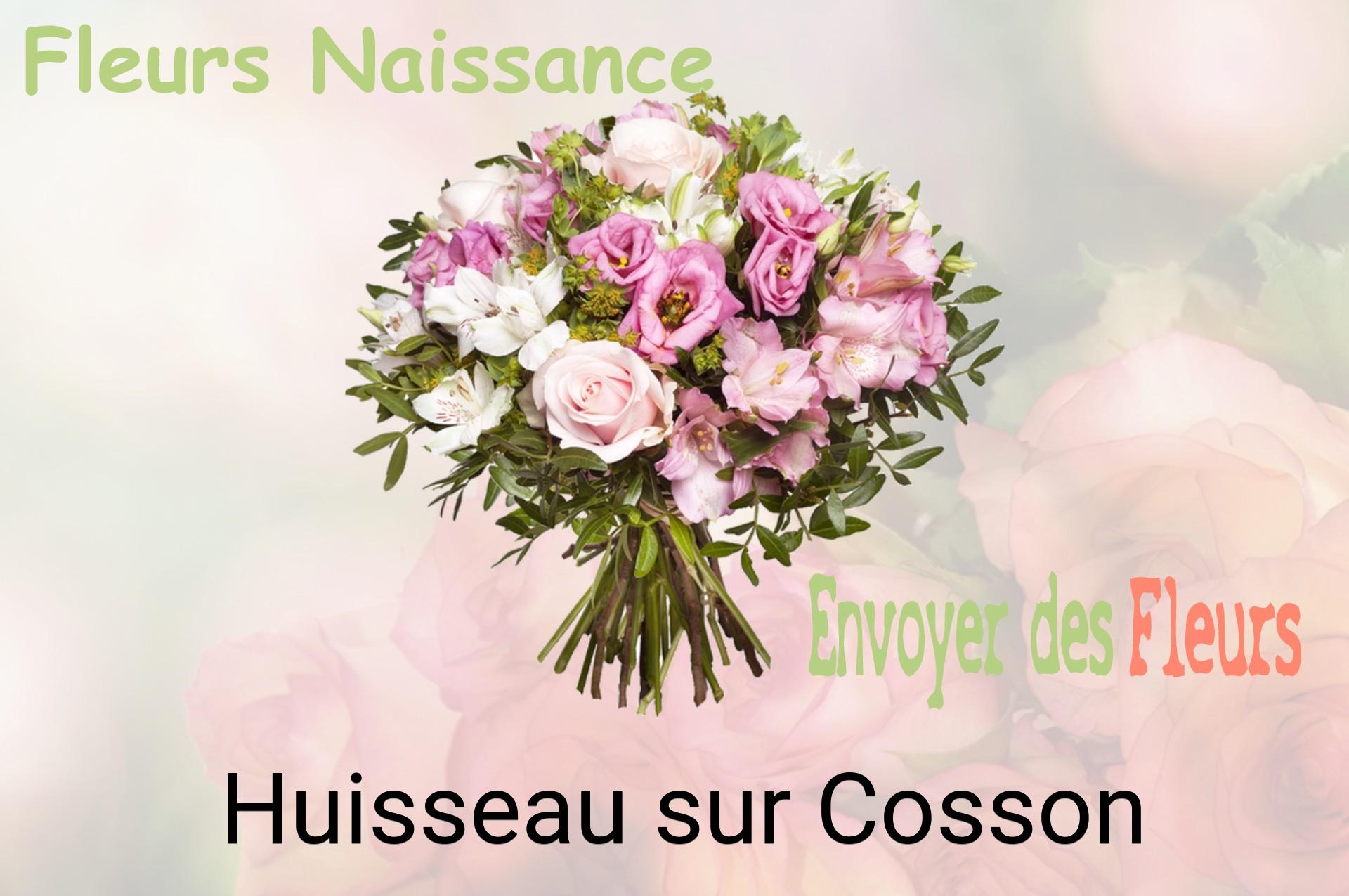 Bouquet de fleurs de naissance livré à Huisseau-sur-Cosson